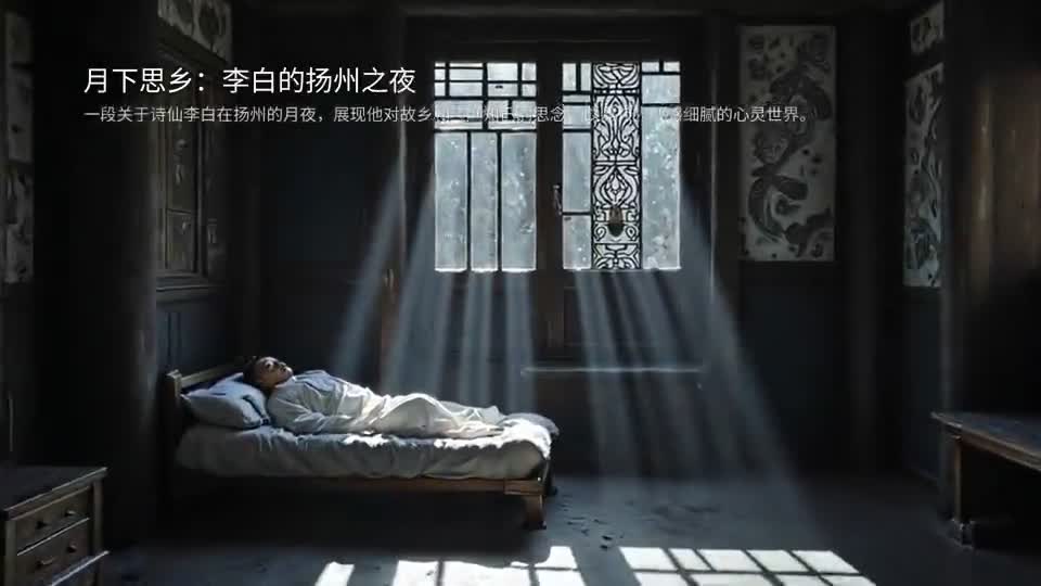 月下思乡：李白的扬州之夜