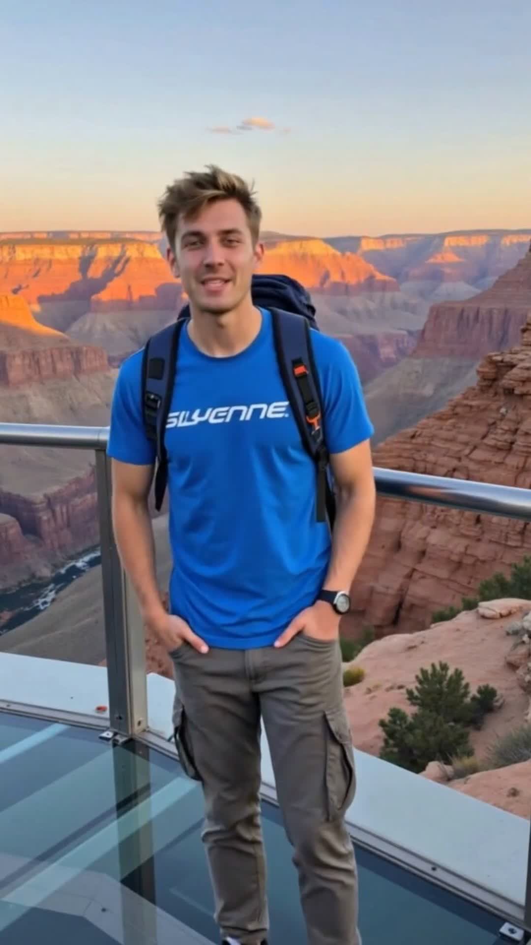 Standing on Glass 900 Feet Above the Grand Canyon! 😱