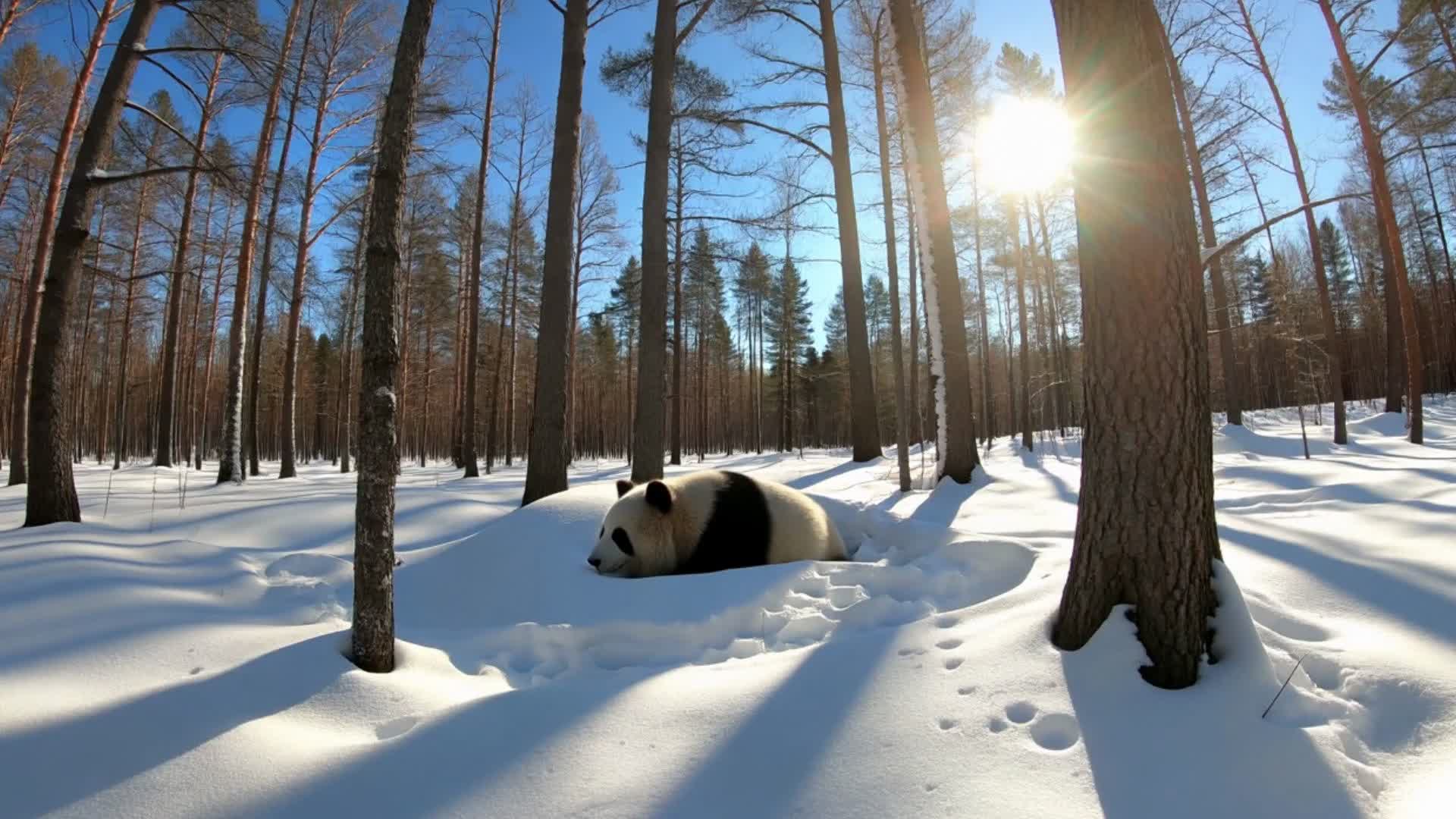 隐形大师！大熊猫的超能力：黑白皮毛竟是天然伪装术