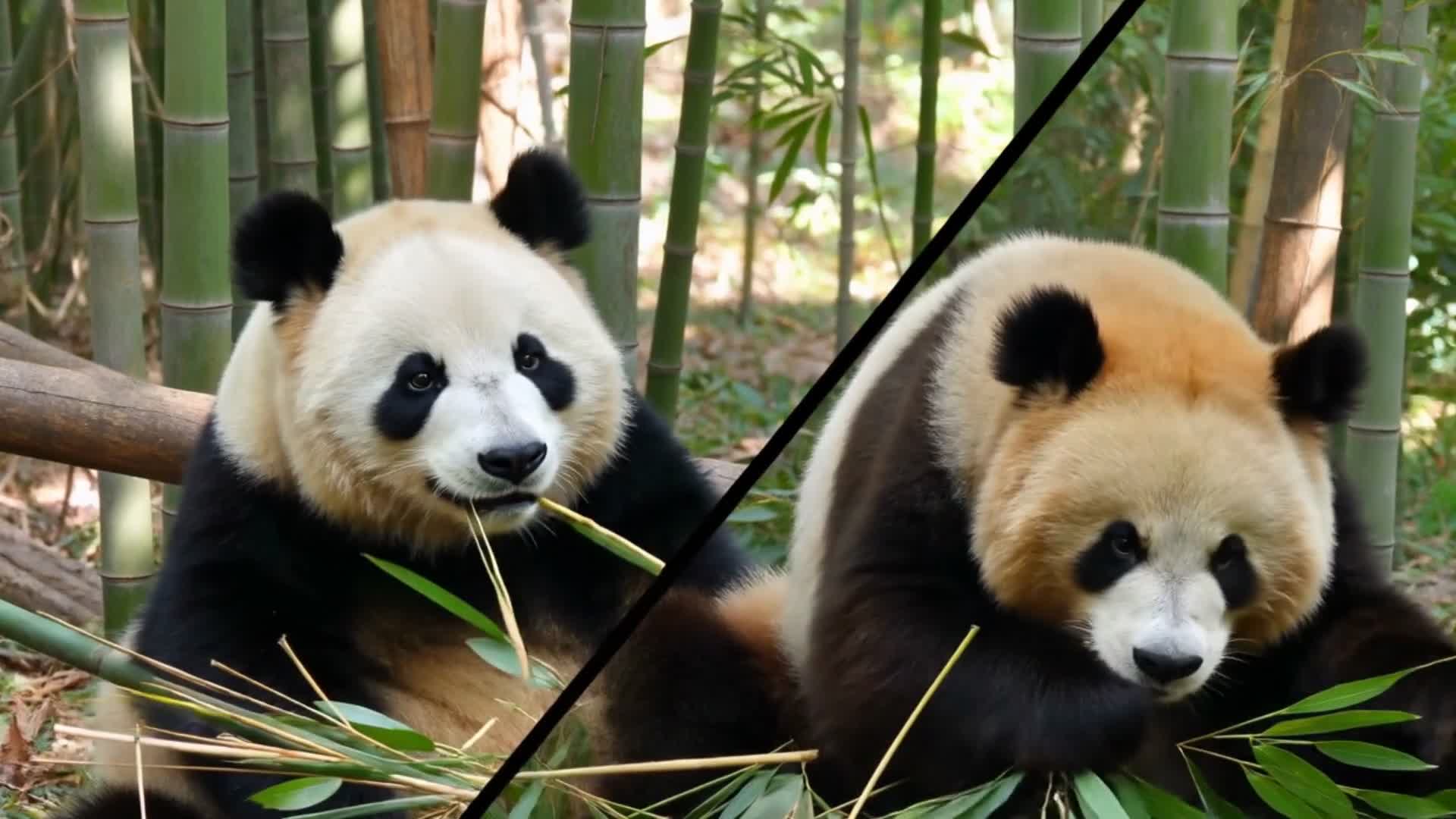 震惊！中国发现超稀有"朱古力色"大熊猫，棕色基因至今成谜！