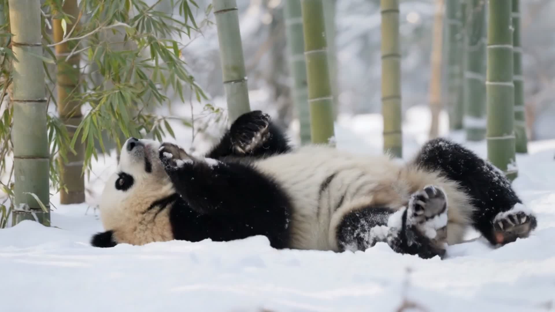 零下20度？大熊猫：我自带"天然羽绒服"，冬季毛发密度惊人！