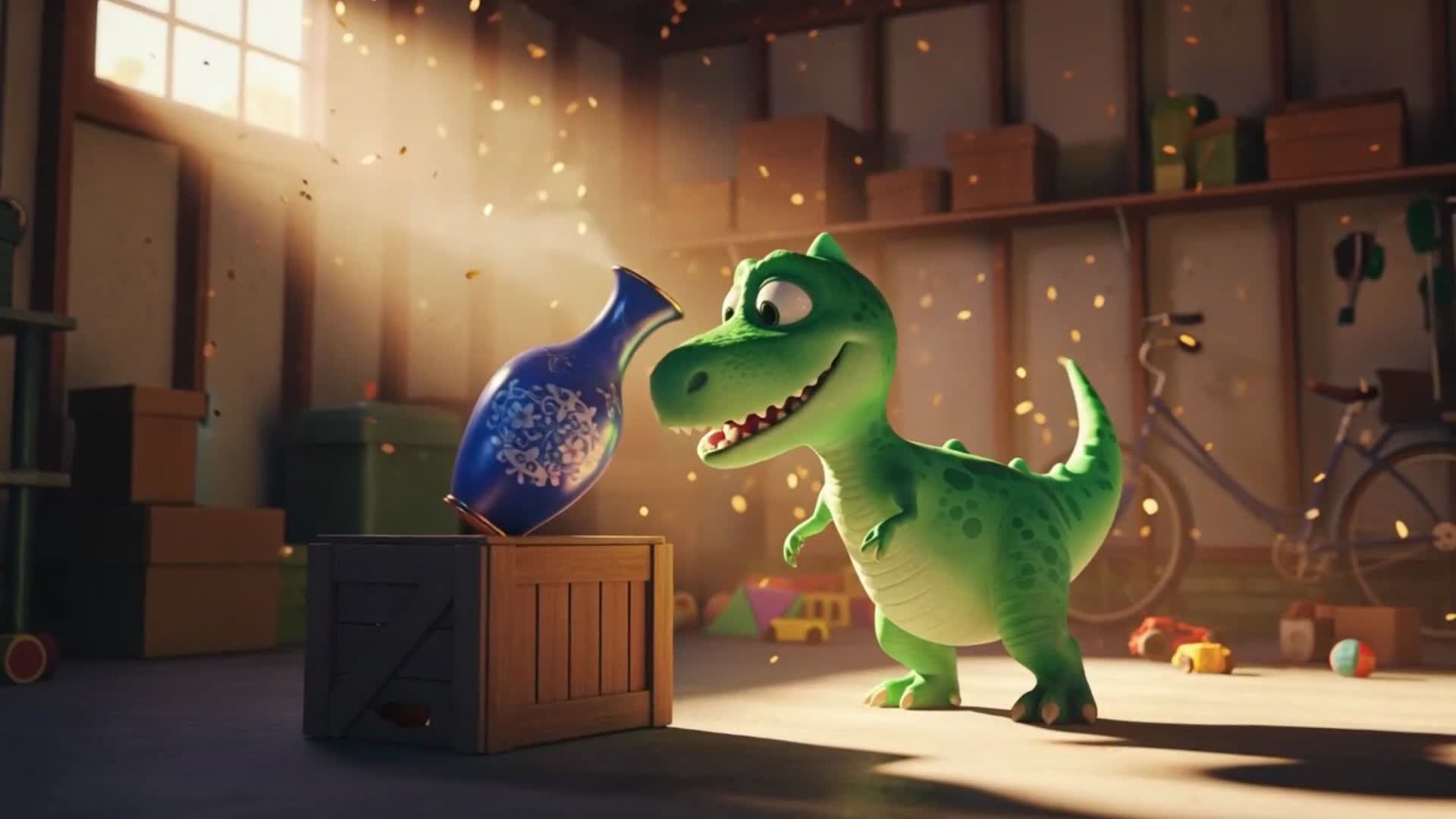 The Magic Paintbrush: When Dinosaurs Love Cookies!