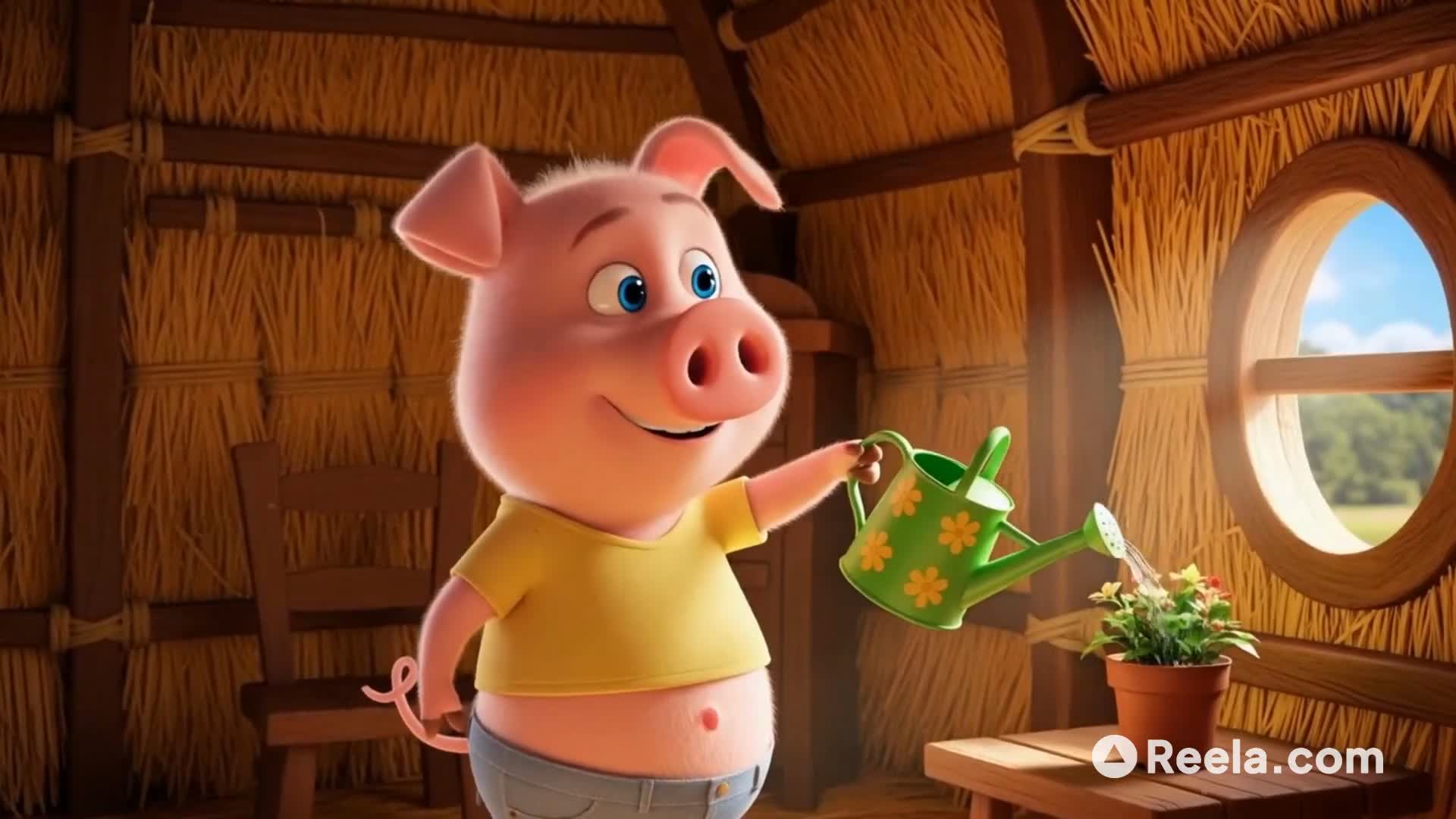 Los Tres Cerditos: Un Cuento con Estilo Visual Coherente