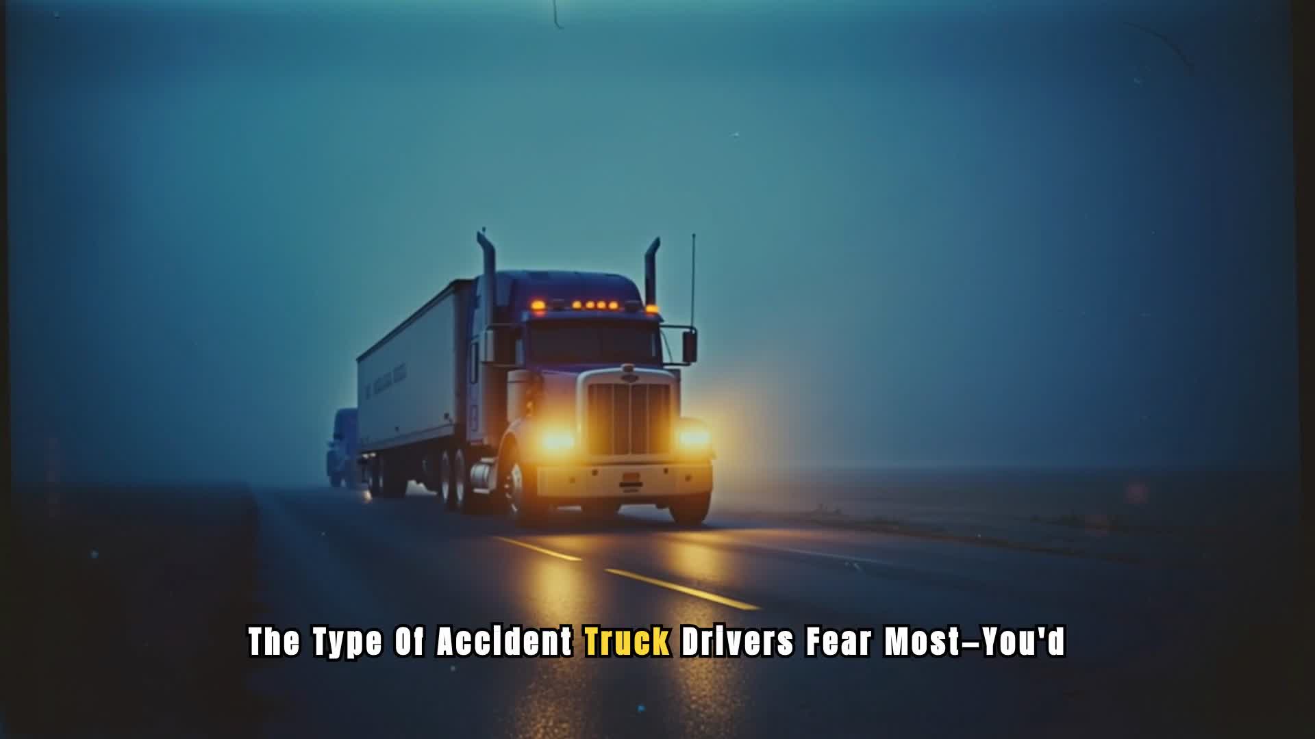 The Accident Truck Drivers Fear Most - It's Not What You Think