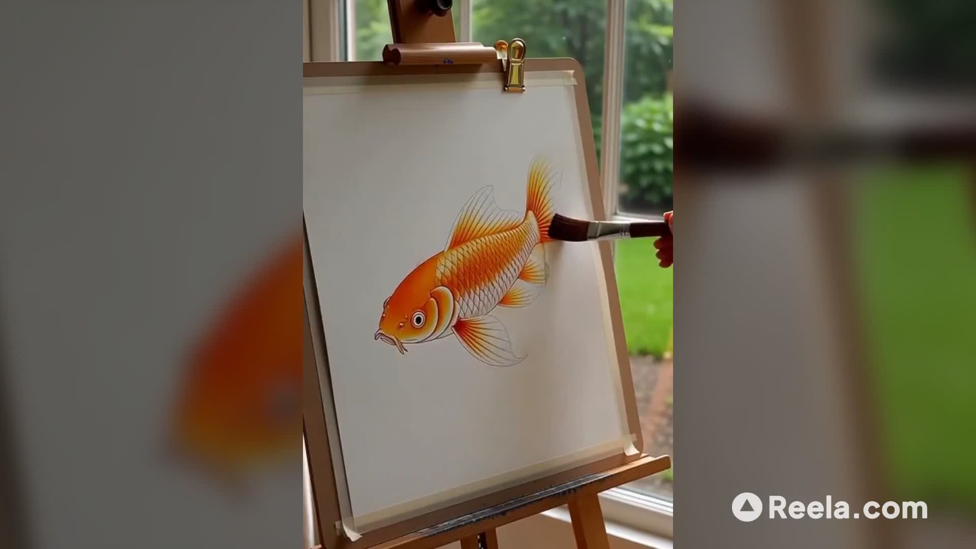 Khi nghệ thuật mực truyền thống gặp gỡ 3D - Linh hồn cá vàng