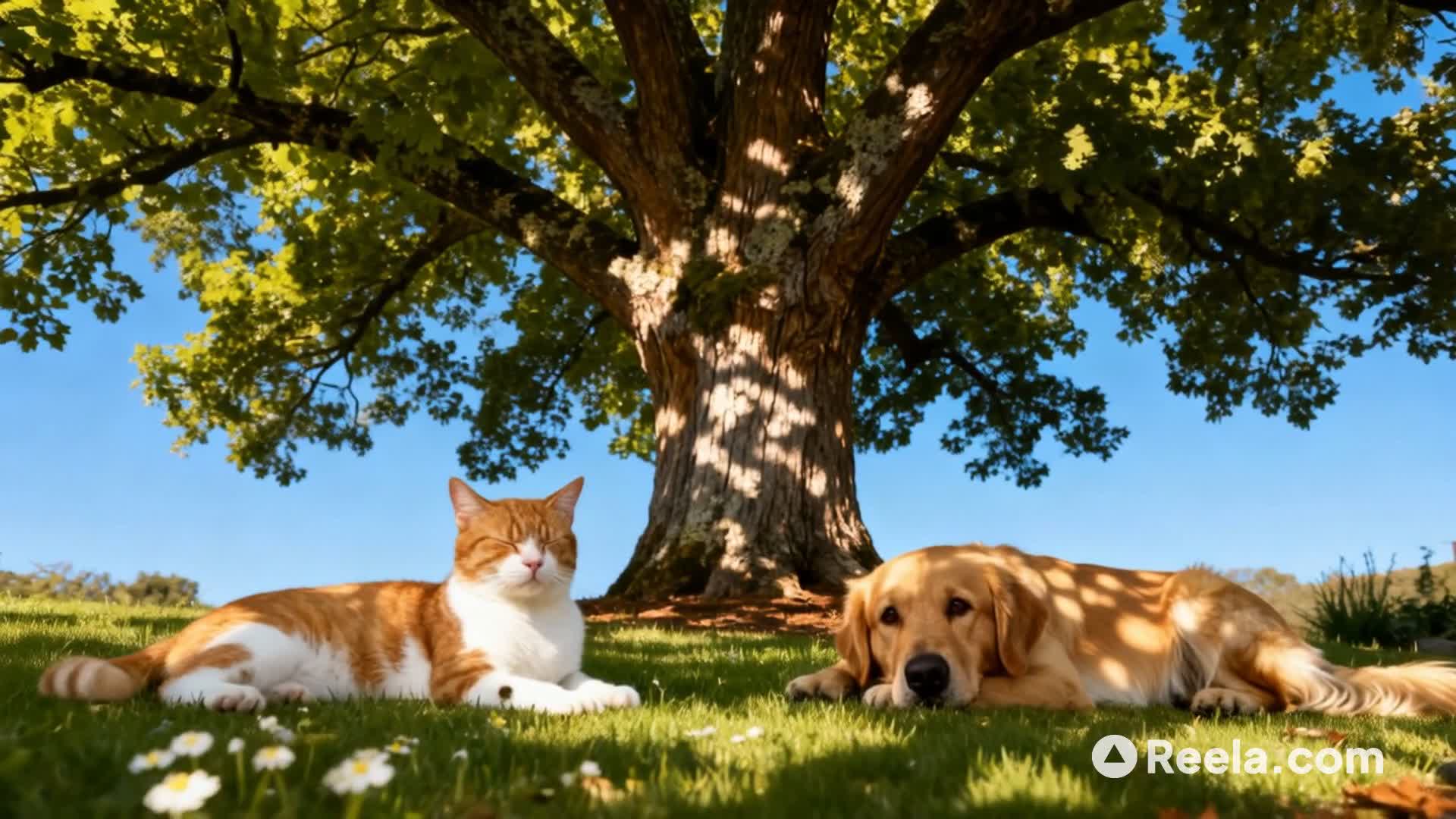 如果宁静有形状，就是它们在树下的模样