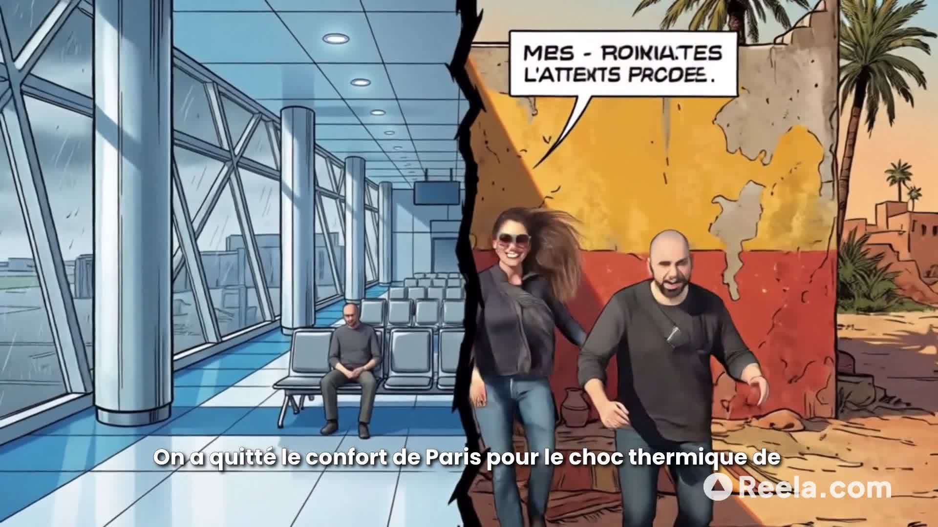 Marrakech: Le Choc en BD 🇲🇦✨ #Shorts