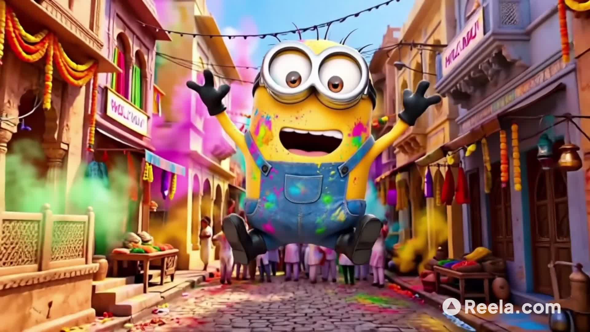 Minion's Epic Holi Bollywood Dance! 🎨🔥