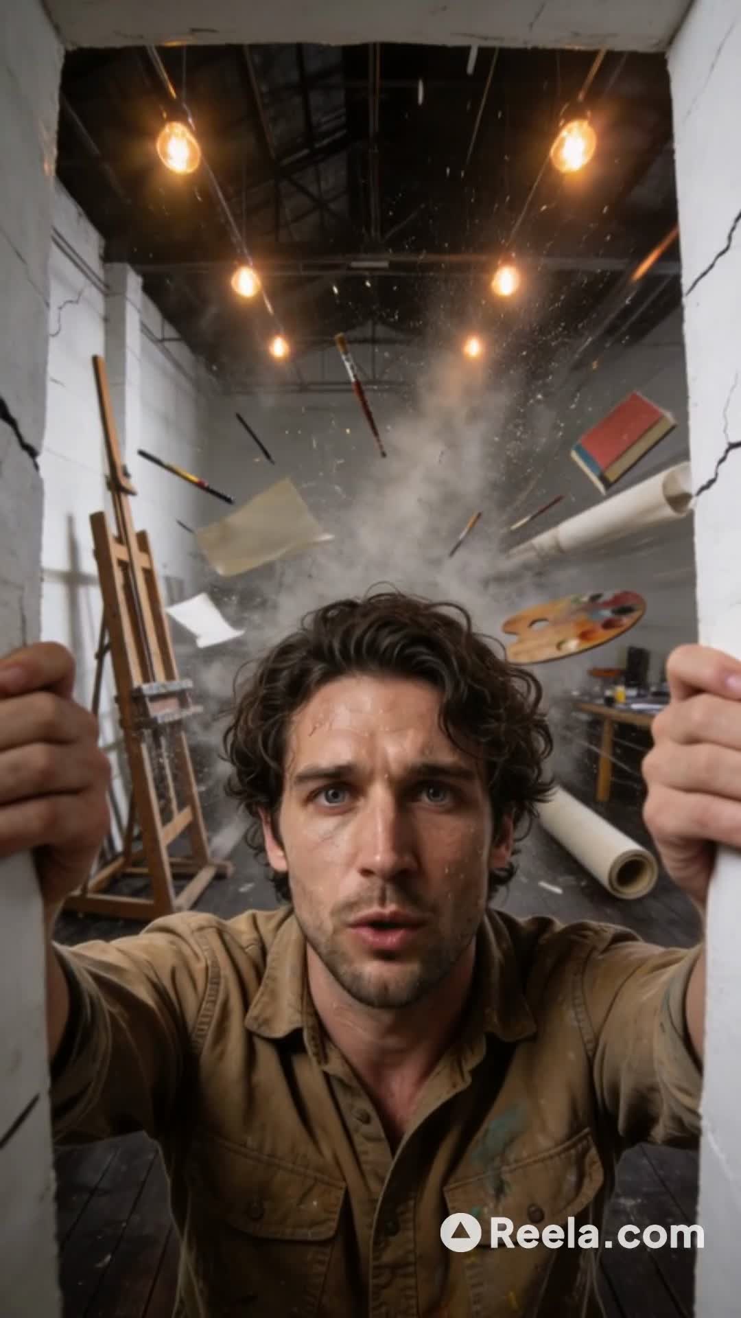 【惊险瞬间】镜头记录强震突发！整个屋子都在剧烈摇晃...