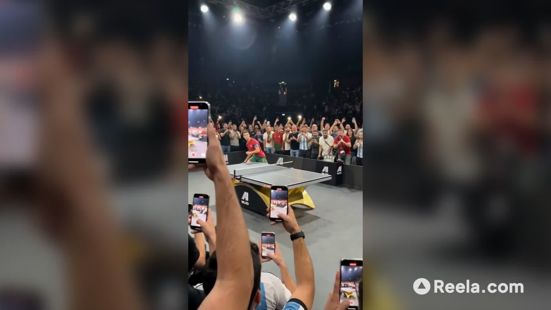 Did CR7 just cook Messi? 🏓🐐