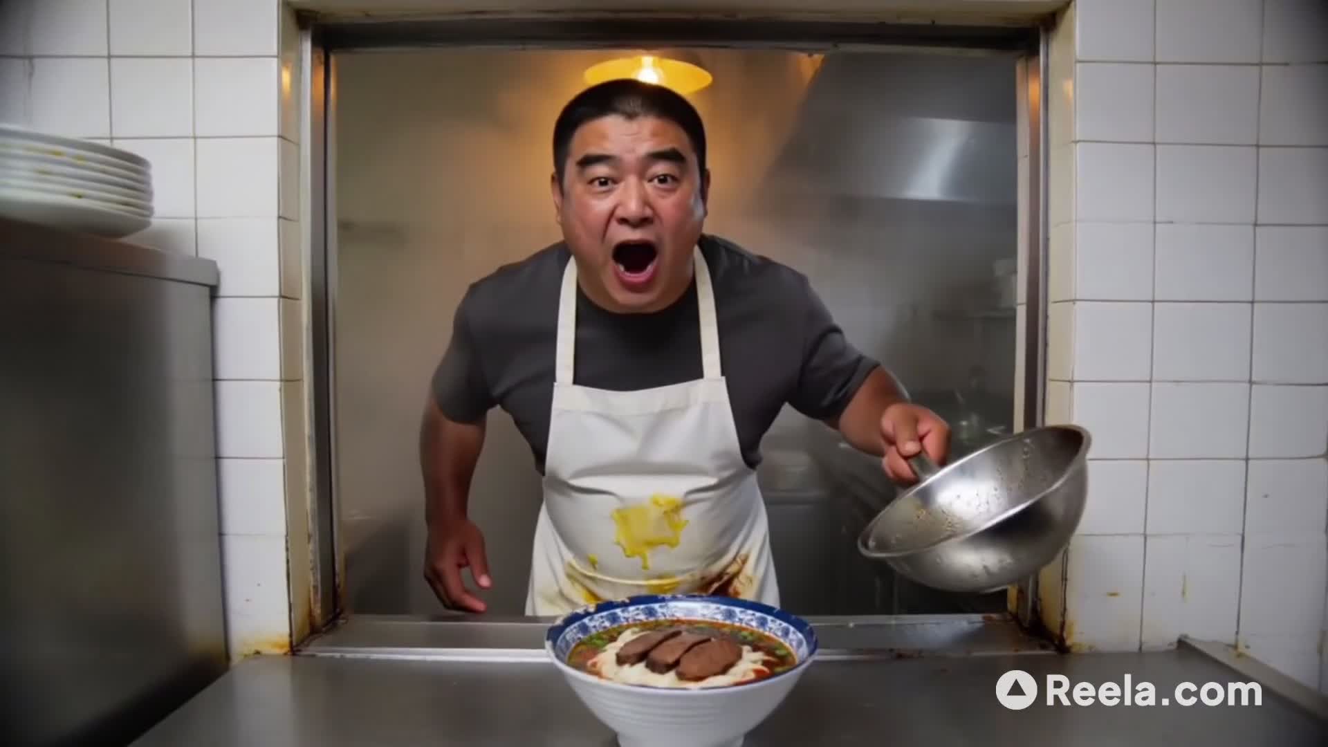 为了一碗板面，御姐和萌妹拼了！🍜