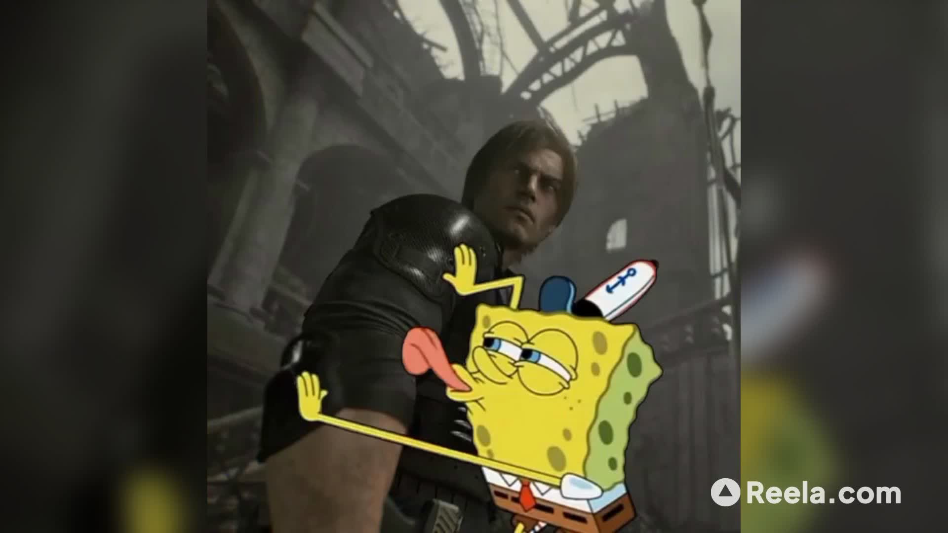 Bro really brought a spatula to a zombie fight 💀